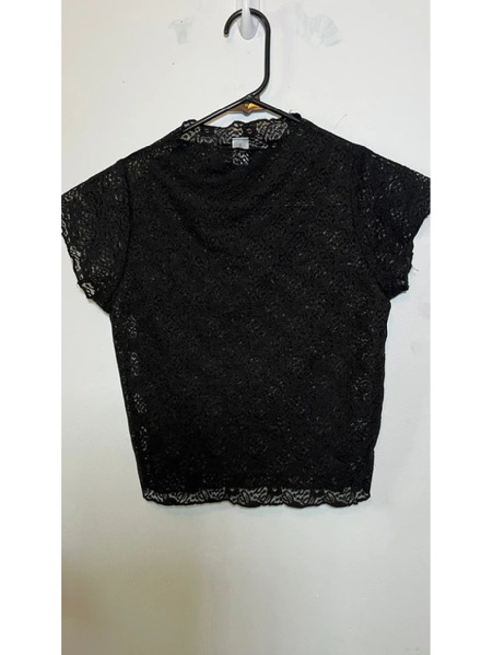 Black lace shirt